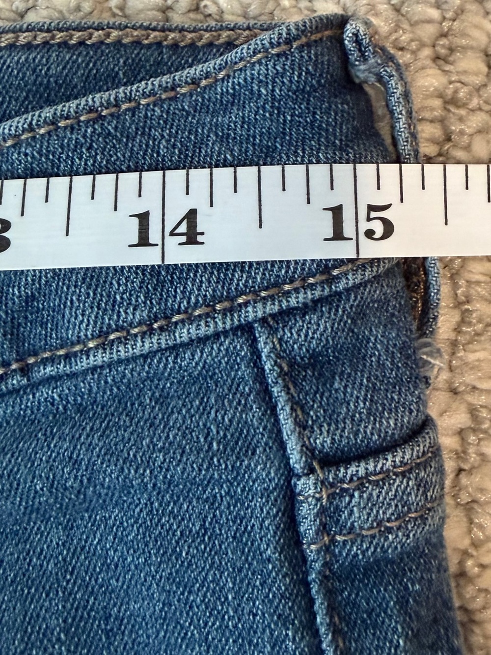 Time & Tru High-Rise Wide-Leg Cropped Jeans Front Porch Pockets Women’s Size10 - Picture 13 of 13